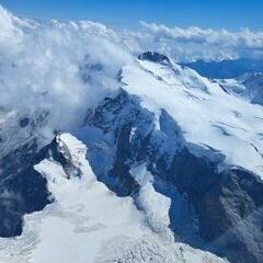 Flugwegposition um 14:39:41: Aufgenommen in der Nähe von Visp, Schweiz in 4782 Meter